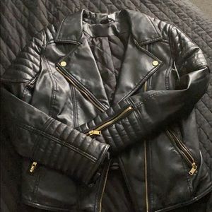 HM faux leather jacket worn 2x